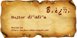 Bujtor Ádám névjegykártya